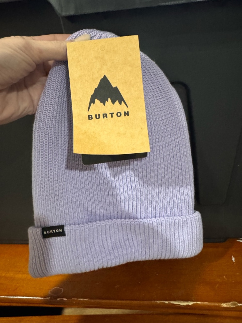 Burton Purple Ribbed Cuff Beanie